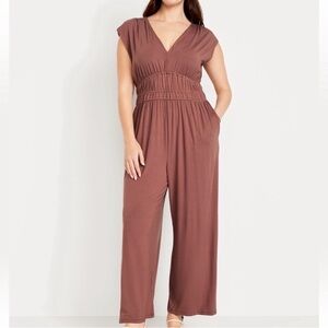 Old Navy Chocolate Brown Jumpsuit Romper Large Tall